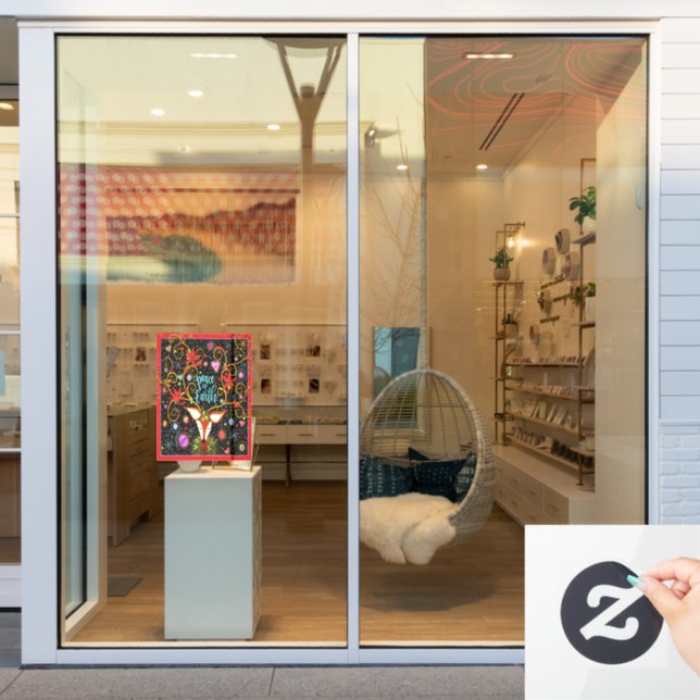 Vinilos Para Cristales ¡Paz en los renos de la Tierra! "Inespirivitalidad (Ventana de la tienda)