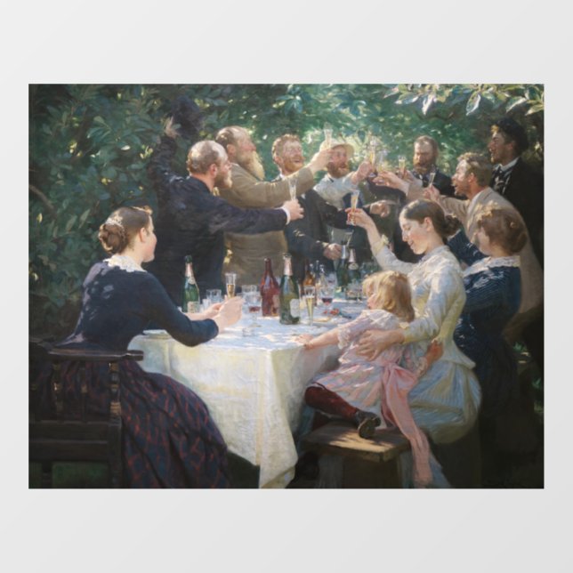 Vinilos Para Cristales Peder Severin Kroyer - ¡Hip, Hip, Hurra! (Hoja)