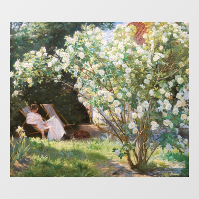 Vinilos Para Cristales Peder Severin Kroyer - Rosas (Hoja)