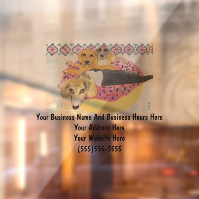 Vinilos Para Cristales Película adhesiva para letrero comercial de Beagle (Hoja 2)