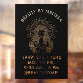 Vinilos Para Cristales Pelo Maquillaje Uñas Salón Tarot Celestial Marketi