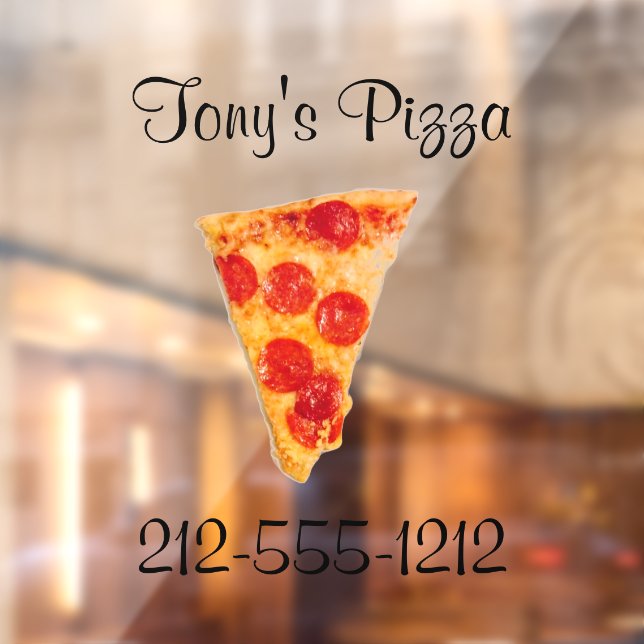 Vinilos Para Cristales Pepperoni Pizza Slice (Hoja 2)