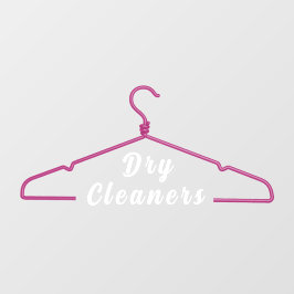 Vinilos Para Cristales Perchero de ropa Limpiador de seco Promoción de ne