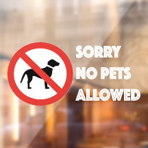 Perdón por no permitir el Rótulo de perro para la