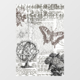 Vinilos Para Cristales Periódico antiguo