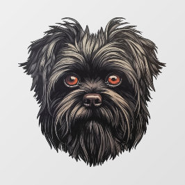 Vinilos Para Cristales Perro mono Affenpinscher Affens Terrier