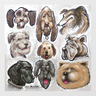 Vinilos Para Cristales Perros