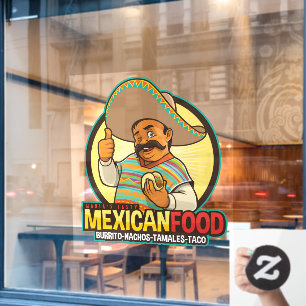 Vinilos Para Cristales Personaliza Comida de Restaurante Mexicano Sabrosa
