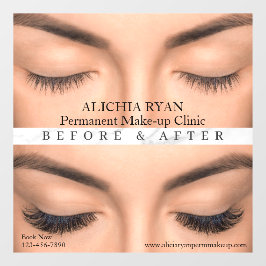 Vinilos Para Cristales Personaliza Extensiones de Pestañas Perm Maquillaj