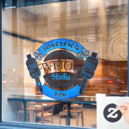 Vinilos Para Cristales Personaliza la fachada de la tienda de tatuajes Bl