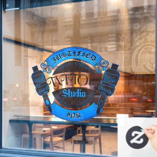 Vinilos Para Cristales Personaliza la fachada de la tienda de tatuajes Bl