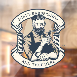 Vinilos Para Cristales Personaliza la Fachada del Negocio de Barbería