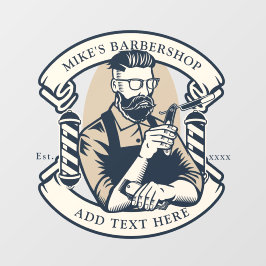Vinilos Para Cristales Personaliza la Fachada del Negocio de Barbería