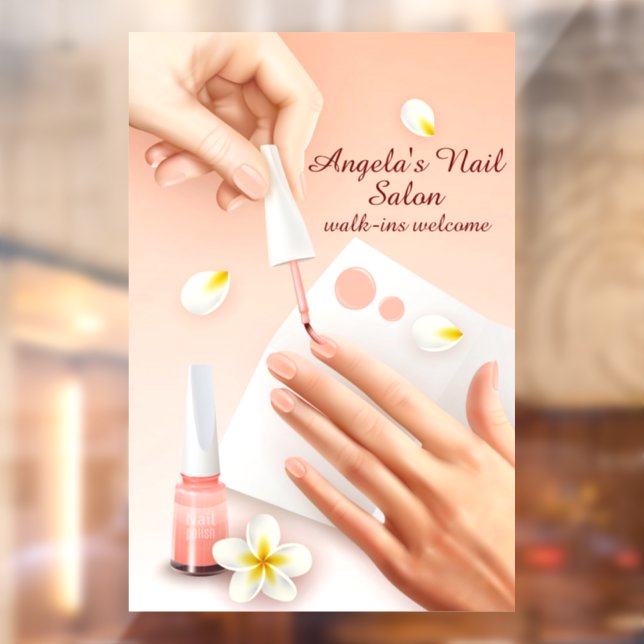 Vinilos Para Cristales Personaliza la imagen de las uñas de mano de la ti (Hoja 2)