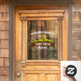 Vinilos Para Cristales Personaliza Pequeña Empresa Orgánica Fresca de Gra