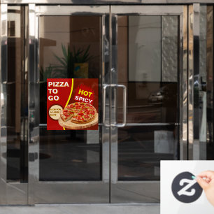 Vinilos Para Cristales Personaliza Pizza Por Rebanada Para Llevar