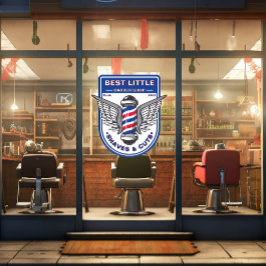 Vinilos Para Cristales Personaliza Poste Tradicional Clásico de Barbería