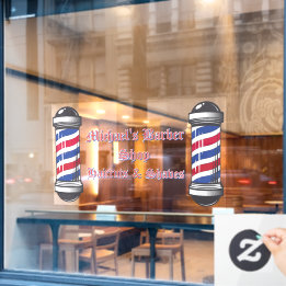 Vinilos Para Cristales Personaliza postes de barbería promoción 2