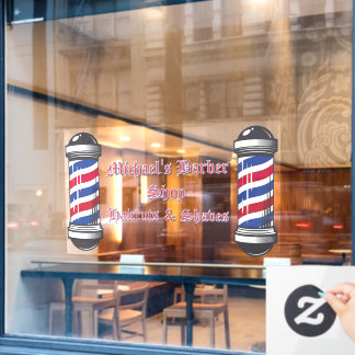 Vinilos Para Cristales Personaliza postes de barbería promoción 2