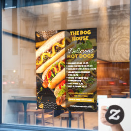 Vinilos Para Cristales Personaliza Restaurante de Hotdogs Deliciosos Fren