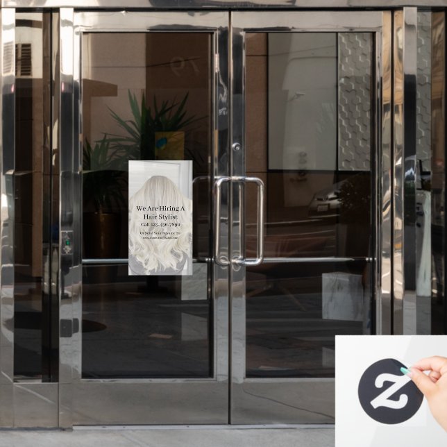 Vinilos Para Cristales Personaliza Salón de Belleza Genérico Ahora Contra (Puerta de oficina)