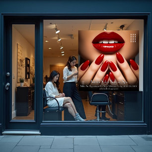 Vinilos Para Cristales Personaliza Salón de Uñas Elegantes Spa de Día Sal