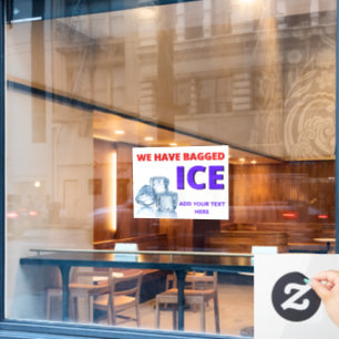 Vinilos Para Cristales Personaliza Tienda de Conveniencia Tenemos Hielo e