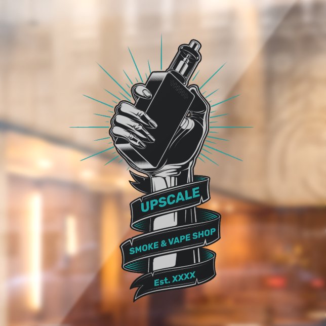 Vinilos Para Cristales Personaliza tienda de humo y vapeo de pequeñas emp (Hoja 2)