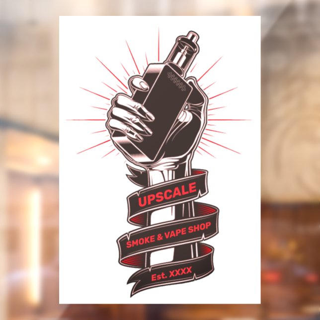 Vinilos Para Cristales Personaliza tienda de humo y vapeo para pequeñas e (Hoja 2)