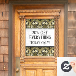 Vinilos Para Cristales Personalizable Art Nouveau Tulips