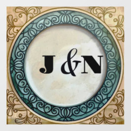 Vinilos Para Cristales Personalizable Elegante Ventana de Diseño Antiguo