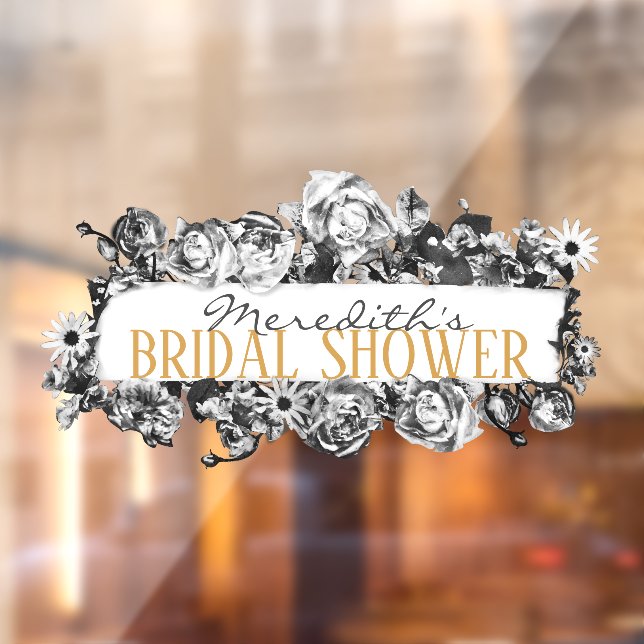 Vinilos Para Cristales Personalizable Nombre Rosas Gold Moda Monograma Lu (Hoja 2)