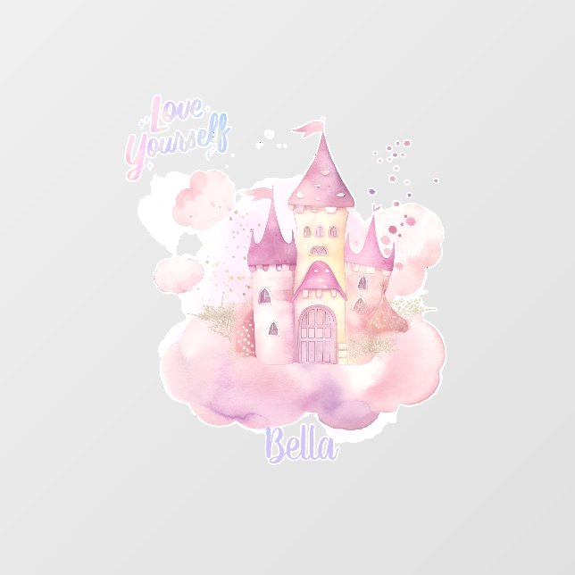 Vinilos Para Cristales Personalizable retrato de amor propio (Hoja)