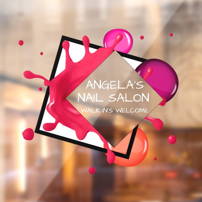 Vinilos Para Cristales Personalización de la tienda de spa Nail Salon Fro (Hoja 2)
