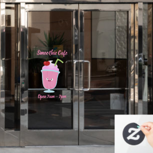 Vinilos Para Cristales Personalizado de helados de fresa de fresa