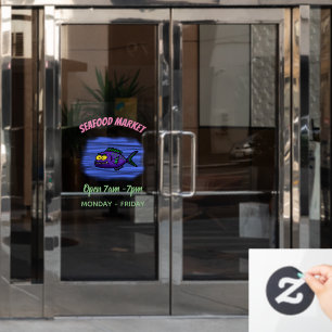 Vinilos Para Cristales Personalizado de pescado piraña