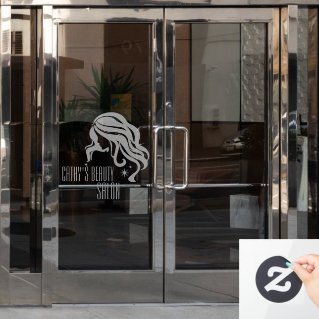 Vinilos Para Cristales Personalizado de salón de belleza (Puerta de oficina)