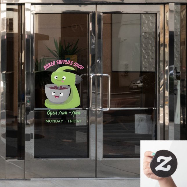 Vinilos Para Cristales Personalizado de utensilios de cocina para mezclad (Puerta de oficina)