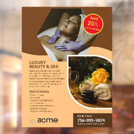 Vinilos Para Cristales Personalizado del Centro de Spa