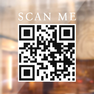 Vinilos Para Cristales Personalizado QR Code Business Shop Storefront Bou