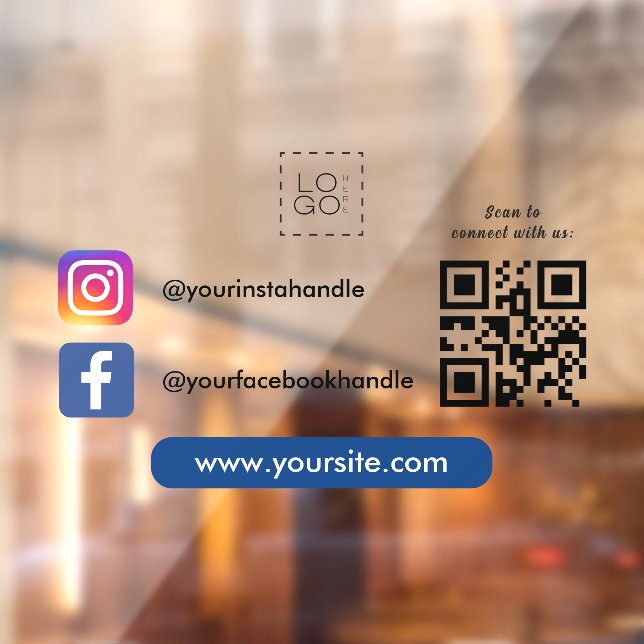 Vinilos Para Cristales Personalizado Square Business Logo Social Media Có (Hoja 2)