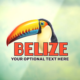 Vinilos Para Cristales Personalizado Texto BELICE Toucan