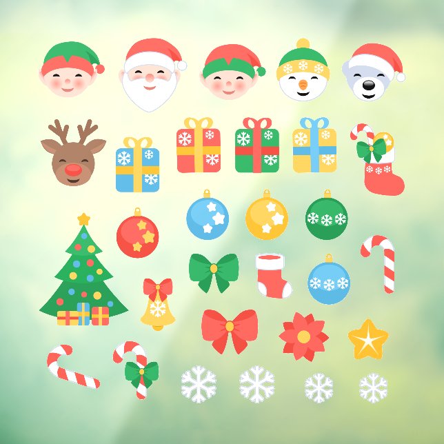 Vinilos Para Cristales Personalizados de Navidades alegres (Hoja 3)