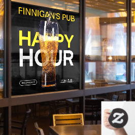 Vinilos Para Cristales Personalizar Bar Pub Public House Happy Hour Beer