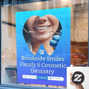 Vinilos Para Cristales Personalizar Clínica Dental Paciente Diente Sonris
