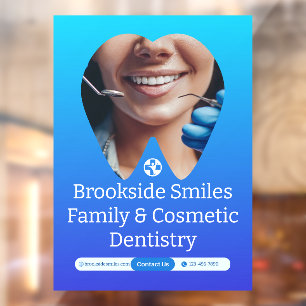 Vinilos Para Cristales Personalizar Clínica Dentista Paciente Diente Sonr