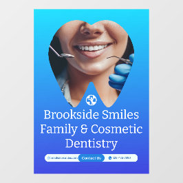 Vinilos Para Cristales Personalizar Clínica Dentista Paciente Sonrisa eno