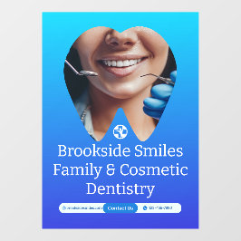 Vinilos Para Cristales Personalizar Clínica Dentista Paciente Sonrisa eno