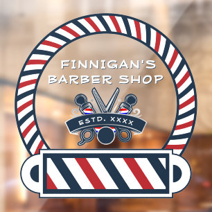 Vinilos Para Cristales Personalizar colores del poste de la barbería al f