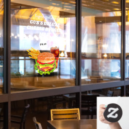 Vinilos Para Cristales Personalizar Comida de Hamburguesa Super Deliciosa